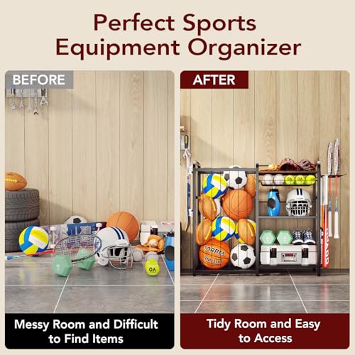 Garage Sports Equipment Organizer