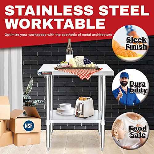 30x24 Small Stainless Kitchen Island