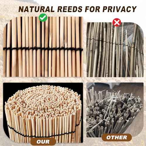 Bamboo Fence Bamboo Screens Outdoor for Patio (40 Sq Ft)