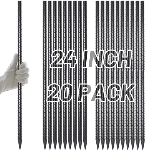 Straight Rebar Stakes 24 Inch 1 (20 Count)