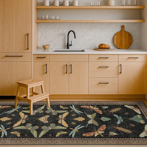 2x7 Black Non Slip Entryway Runner Rug (14 Sq Ft)