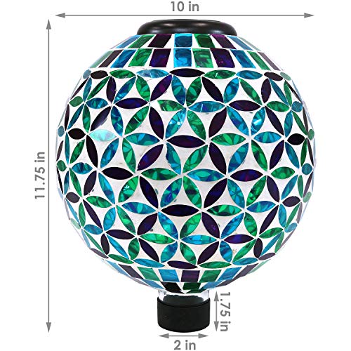 Sunnydaze Solar Gazing Ball for Garden (2 Count)