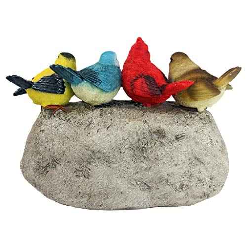 Birdy Welcome Garden Stone Statue