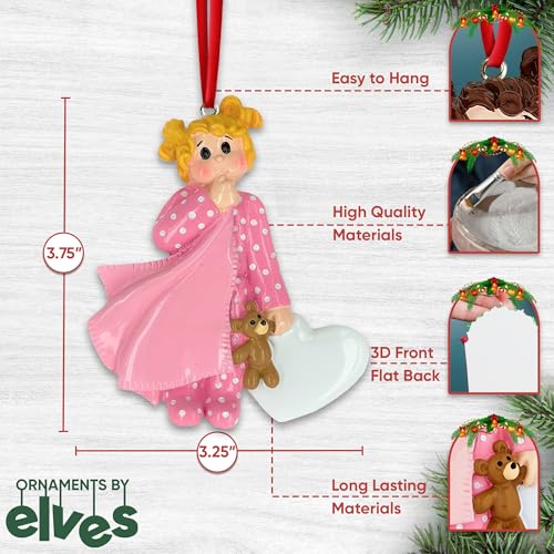 3D Blonde Toddler Ornaments for Christmas Tree 2026