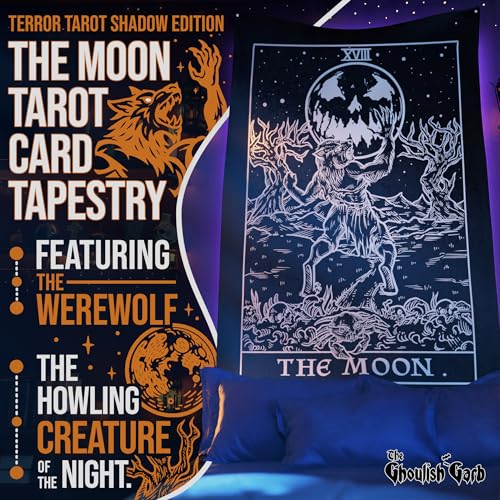 The Moon Tarot Card Tapestry