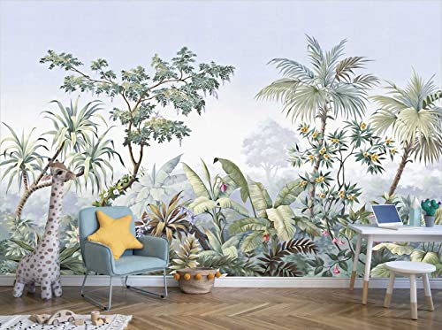 Tropical Banana Leaf Wallpaper Green Plant (56.25 Sq Ft)