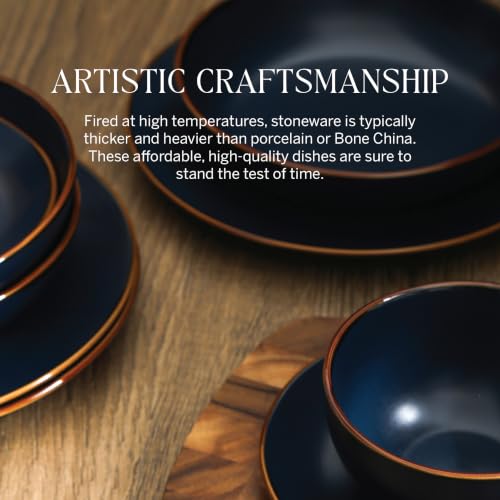 Brasa Stoneware 16 Piece Modern Dinnerware Sets