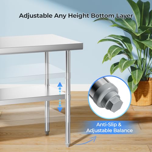 Stainless Steel Work Table 24" x 36"