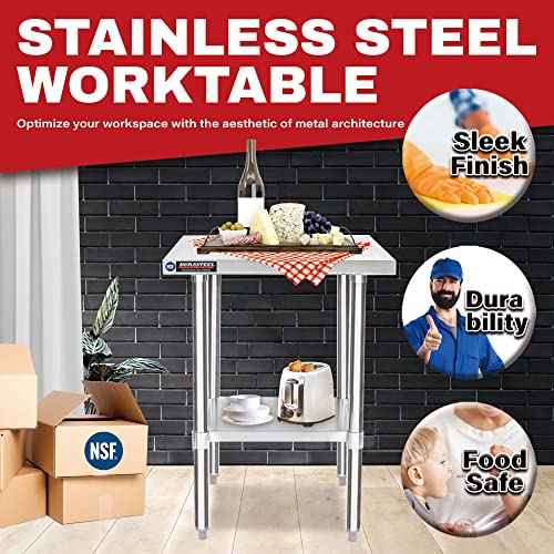 24x24 Stainless Steel Prep Table