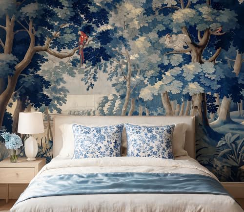 Vintage Forest Peel and Stick Wallpaper Jungle Landscape Mural