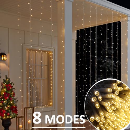 LED Curtain Lights Outdoor 40ft x10ft