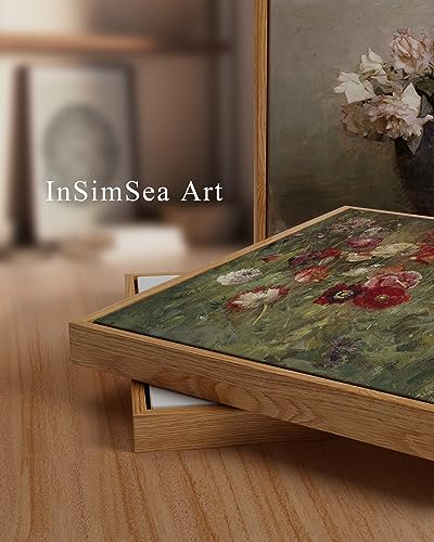 Framed Canvas Wall Art Vintage Decor