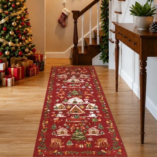 Red 2x6 Kitchen Runner Rug