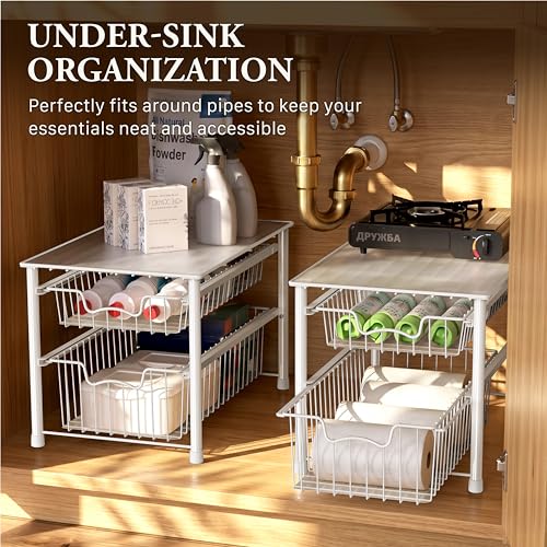 Stackable Sliding Basket Organizer Drawer