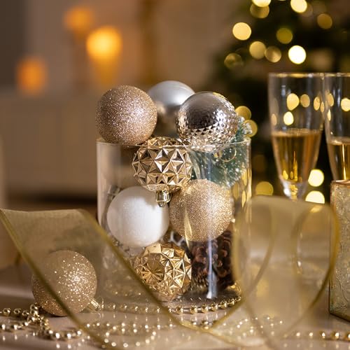50ct Christmas Tree Decorations Ball Ornaments 2 Inches (50 Count)