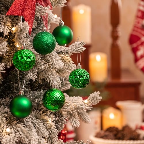50ct Christmas Tree Decorations Ball Ornaments 2.36 Inches (50 Count)