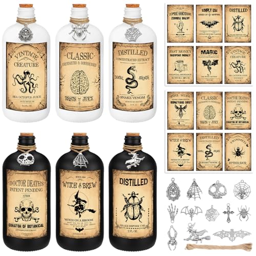 31 Pcs Halloween Potion Bottles Set with Cork