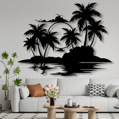 Palm Tree Metal Wall Art