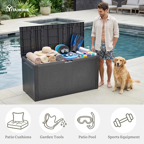 95 Gallon Large Outdoor Deck Box
