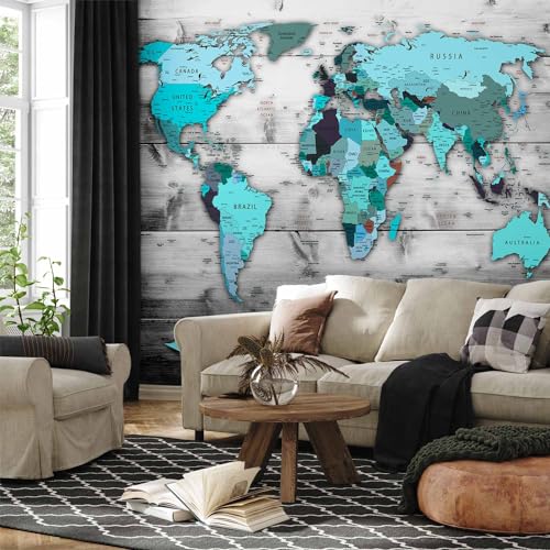 Wall Mural World Map 193x138 in (10 Count)