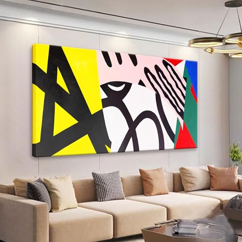 Large Abstract Wall Art For Living Room Prints Artwork 29x58 Inch