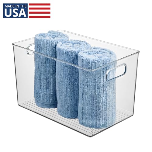 Large Clear Plastic Storage Bin