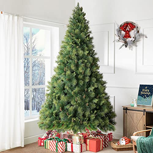 Vail 9ft Prelit Artificial Christmas Tree with Pine Cones
