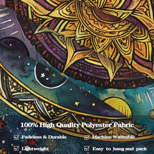 Mandala Solar System Tapestry Boho Tapestry for Bedroom Galaxy Tapestries Wall Hanging Living Room Wall Art and Home Decor 70x90