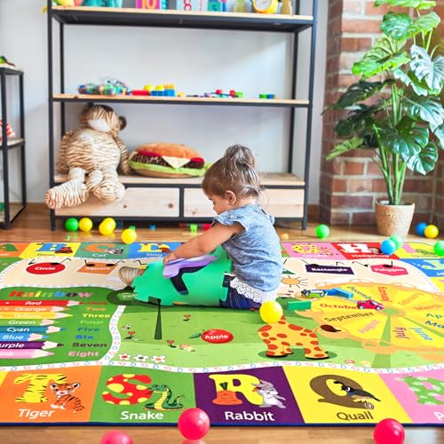 BENRON 5x7 Kids Rug for Playroom Classroom