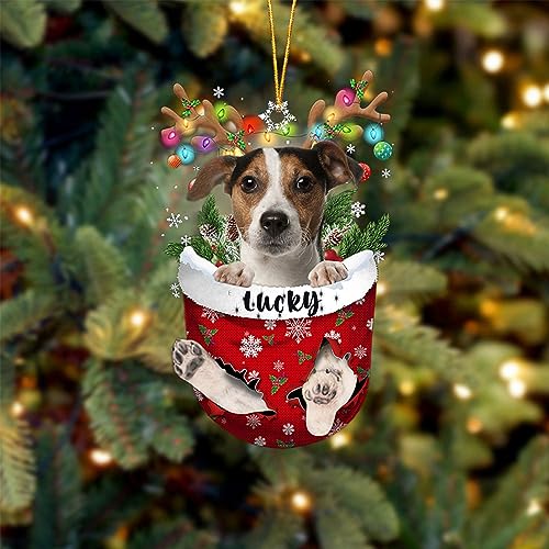 Jack Russell Terrier 1 Dog Christmas Ornament