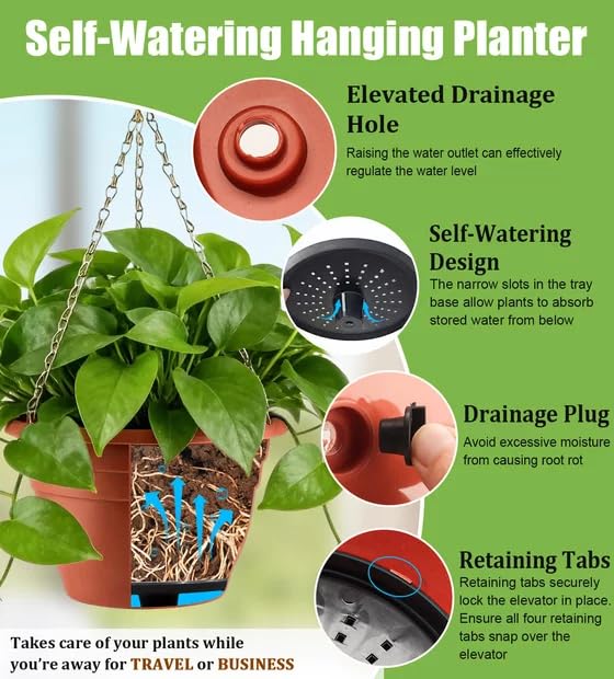 Hanging Planters 10 Inch (4 Count)