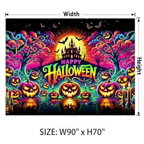 UV Reactive Halloween Tapestry