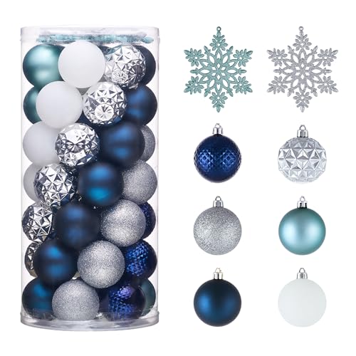 50ct Christmas Tree Decorations Ball Ornaments 2.36 Inches (50 Count)