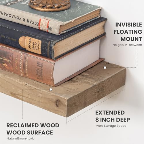 Solid Wood Floating Shelves