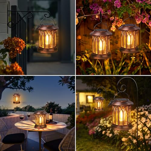 Solar Lanterns Outdoor Hanging 6 Pack (6 Count)
