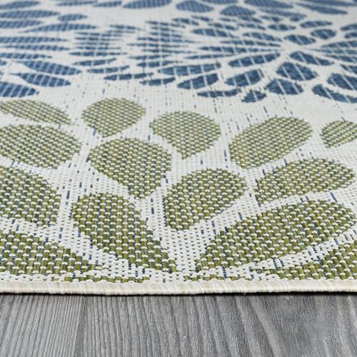 Outdoor Rug 8x10 Modern Exotic Tropical Leaf Area Rugs for Indoor and Outdoor Patio Deck Porch Garden Water Resistant Washable Outside Carpet