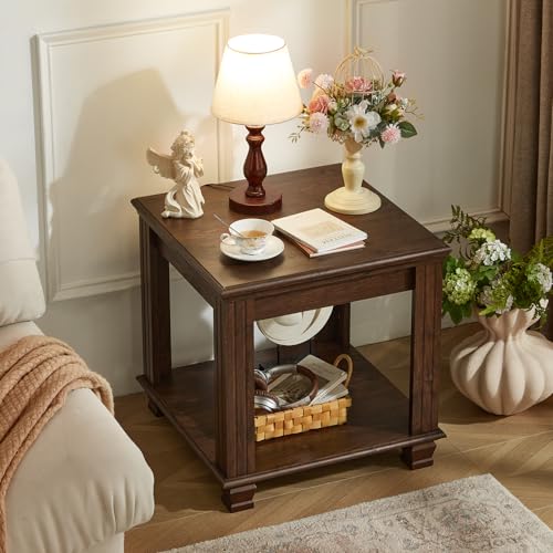 Farmhouse End Tables Set of 2 for Living Room (2 Count)