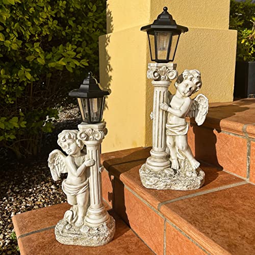 Angel Statue with Solar Lights
