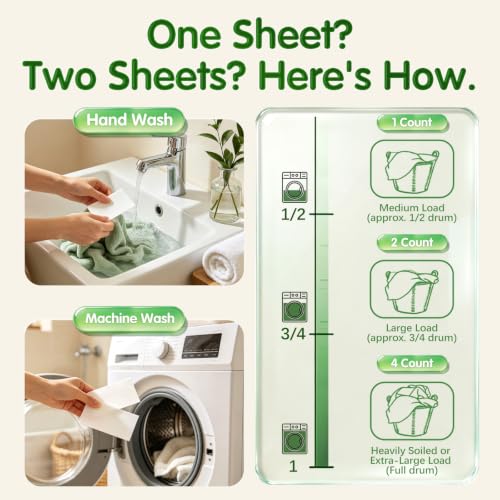Magnolia Travel Laundry Detergent Strips 40 Sheets (40 Count)