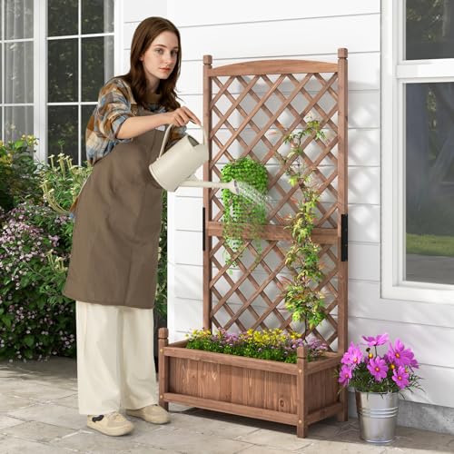 2 60” Raised Garden Bed with Trellis