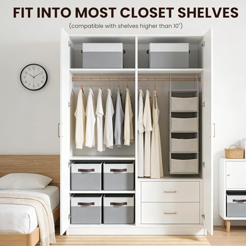 Closet Organizers and Storage Baskets (6 Count)