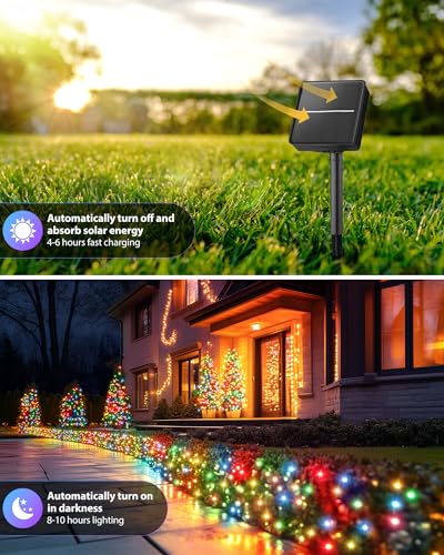 2 Pack Solar String Lights Outdoor (2 Count)