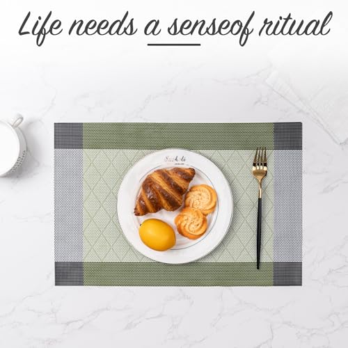 Placemats Set of 4 Washable Indoor (4 Count)