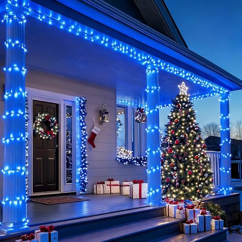 Blue Christmas Lights Outdoor Waterproof (50 Count)