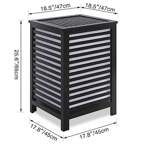 Double Laundry Hamper with Lid