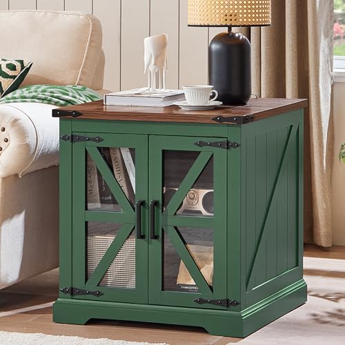 24'' End Table with Charger for Living Room