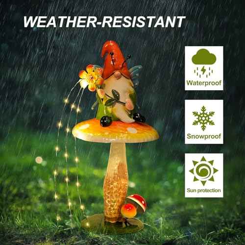 Solar Garden Gnome Figurine