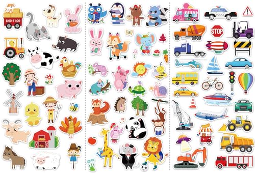Window Clings Stickers for Kids Window Gel Clings Decals Thick Gel Clings Toddlers and Adults Classroom Home Nursery Airplane Birthday Party Supplies