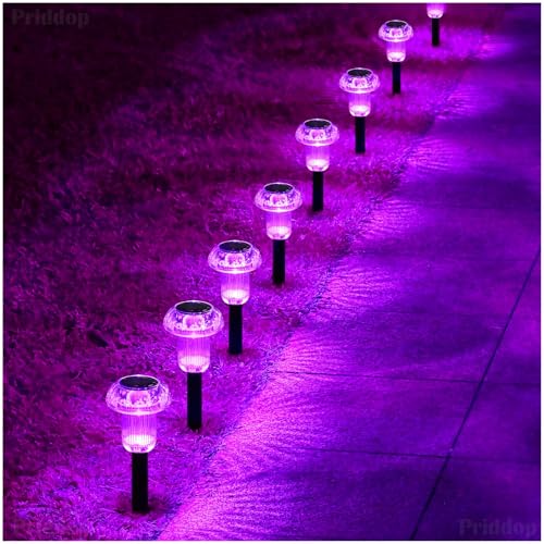 Solar Halloween Lights Outdoor Waterproof 8 Pack Halloween Decor (8 Count)