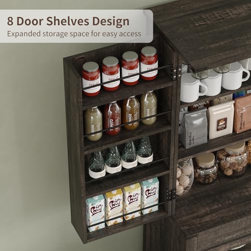 72'' Kitchen Storage Pantry Cabinet